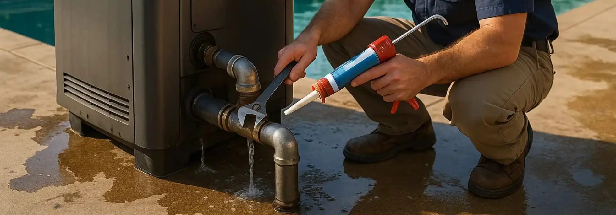  Pool Heater Leak Repair - HVAC Ajax